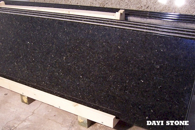 Black Granite Countertops-Prefab Black Galaxy Granite Worktop Polished - Dayi Stone